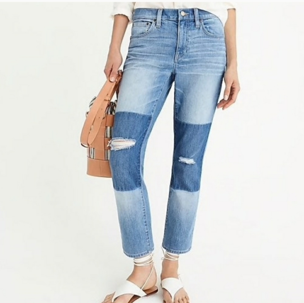 J. Crew NWT Slim Boyfriend Jean | Shadow Patches